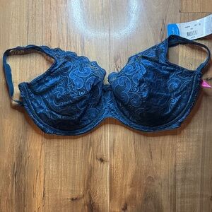 Playtex Lace Underwire Bra - Navy